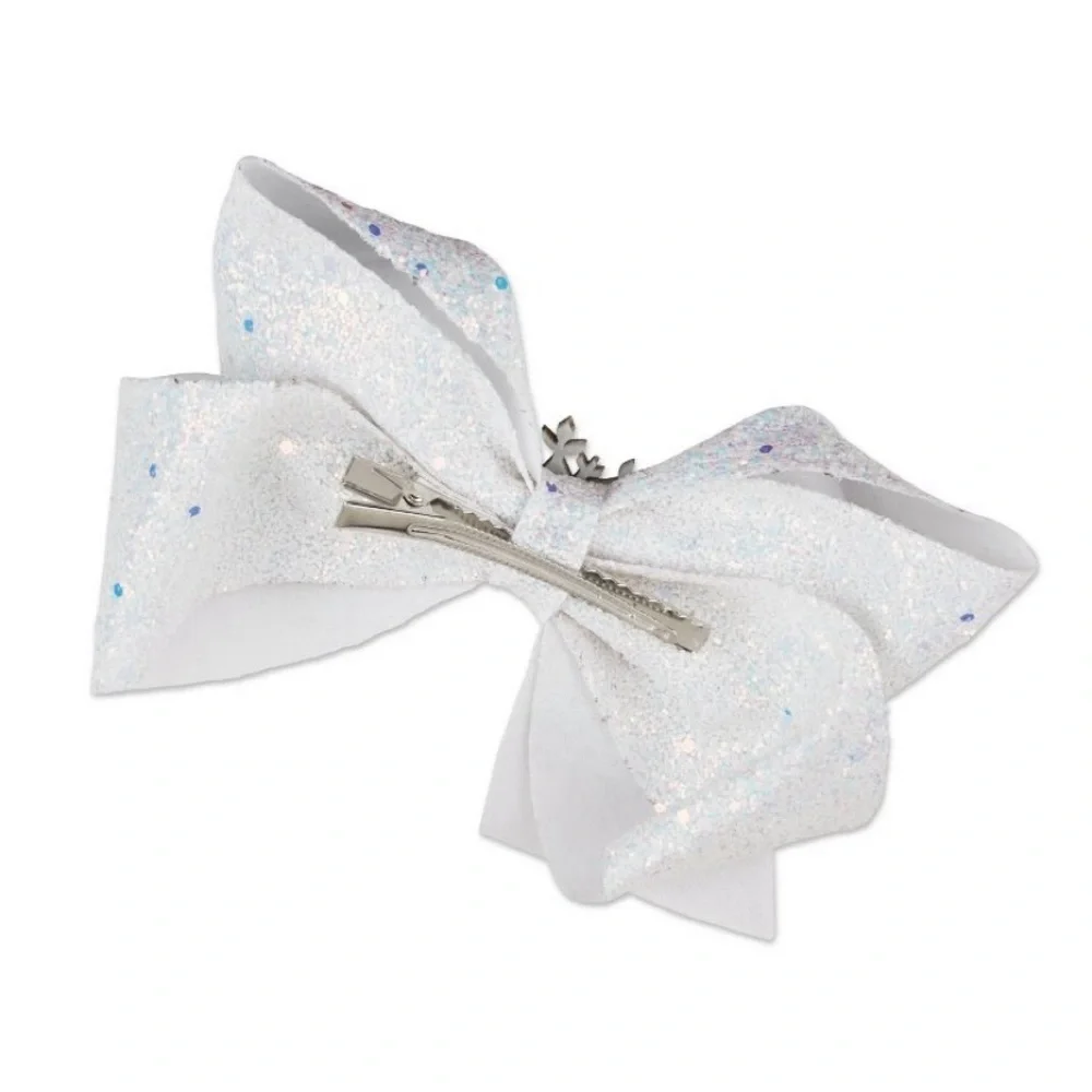 3 NWT disneys frozen 2 large hair bows embellished sparkly salon clip